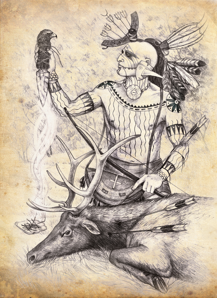 Древний охотник. Реконструкция