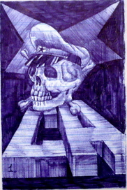 Советская Армия. рисунок из блокнота. 1991-1993гг.