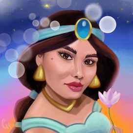 Портрет подруги в образе Жасмин