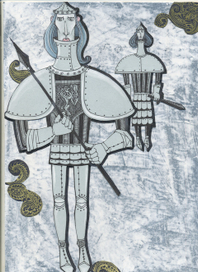 эскиз куклы к сказке "Синяя борода"