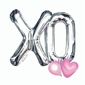 Воздушный металлический шарик XO