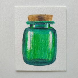 Зелёная баночка