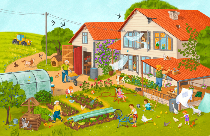 Деревенский дом