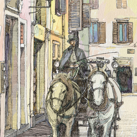 на улочках Рима