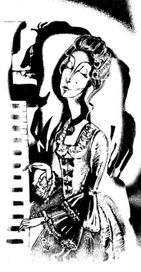 новелла Э.Т. А. Гофмана "Майорат" иллюстрация. юная баронесса. 
