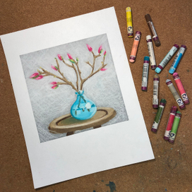 Ветка с бутонами 