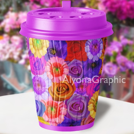 Дизайн стаканчика кофе «Весна»