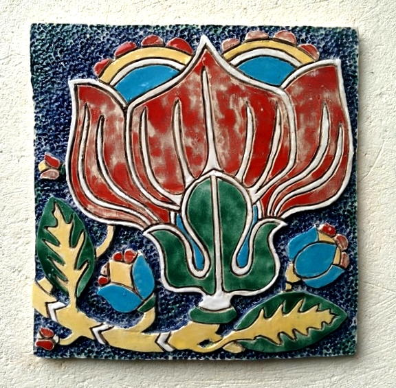 "Райский цветок". Керамика. 2016 г.