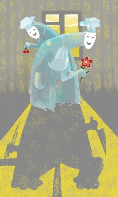 случай на кухне...