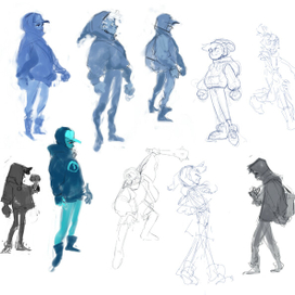 Скетчи персонажа