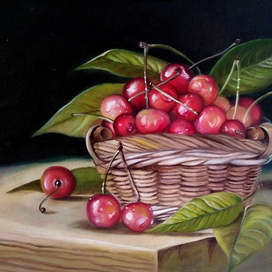 Натюрморт с черешней