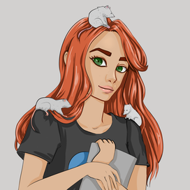 Рыжая художница