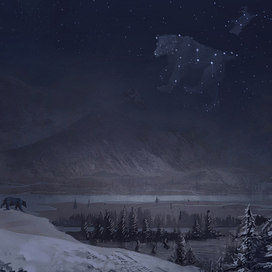 Among the starlit hills 