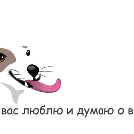 Я вас люблю и думаю о вас!