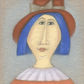 Дама с синей птицей