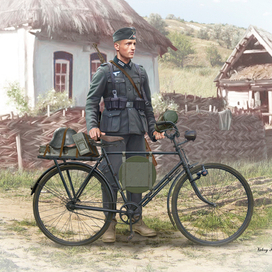 German soldier-bicyclist, 1939-1942