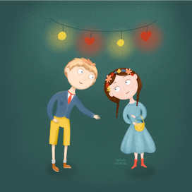 Открытка День Святого Валентина