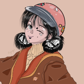 Девушка в шлеме