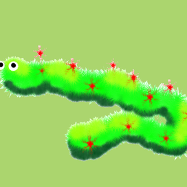 озорная гусеница 