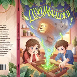 Книжная обложка "Джуманджи"