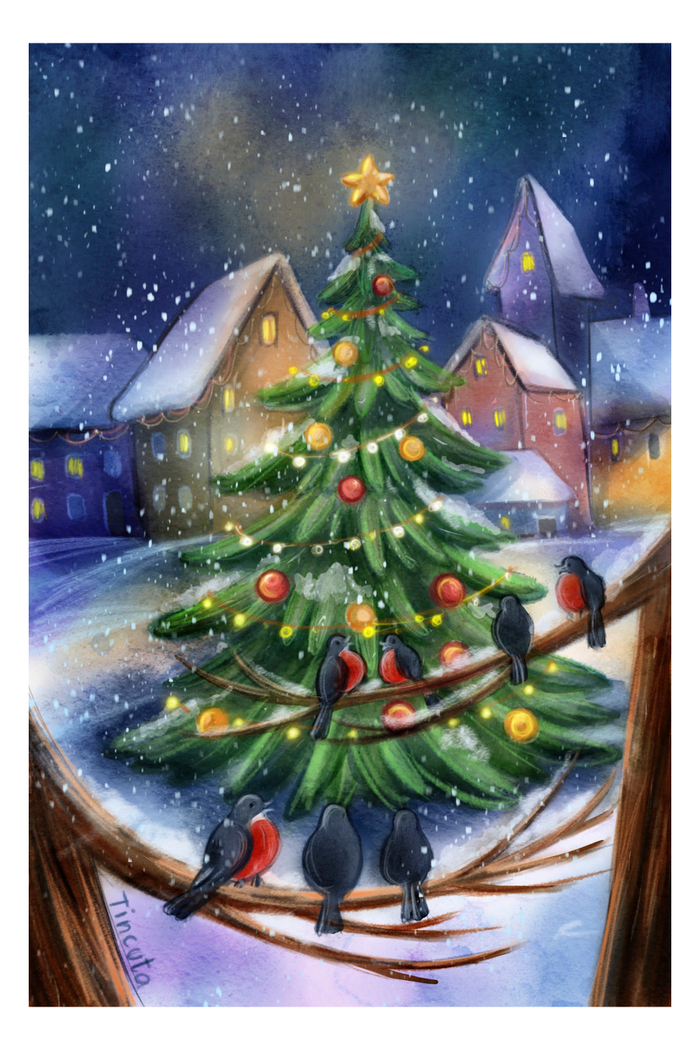 Новогодняя открытка