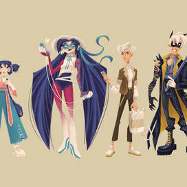 Дизайн персонажей в рост