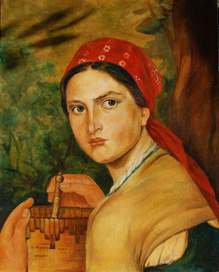 Копия - А.Г. Венецианов "Девушка с бураком"