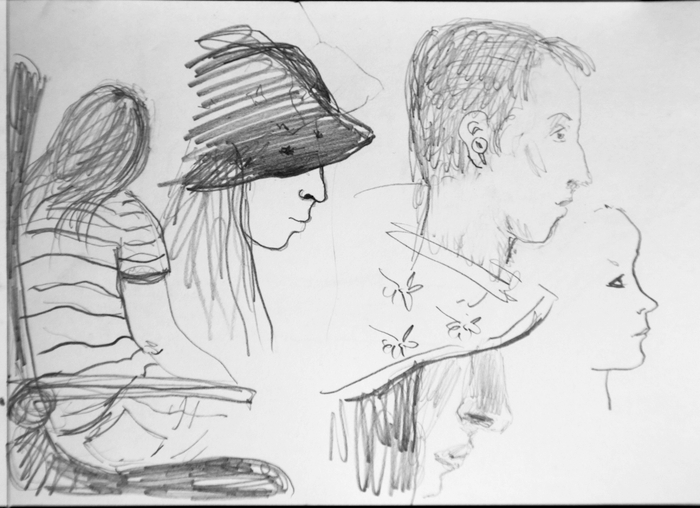 В электричке