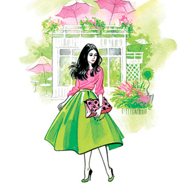 Fashion иллюстрация для обложки блокнота 3