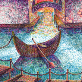 Лодка в городе 