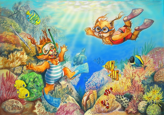 Пушканчики на море.