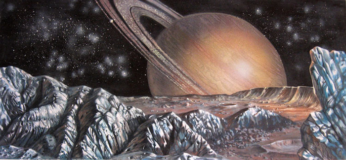 Диона - спутник Сатурна