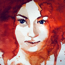 девушка рыжая