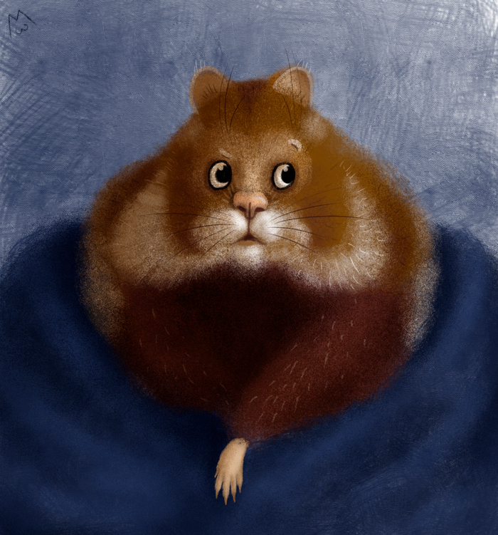 Хомяк в одеяле