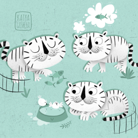 Белые кошки