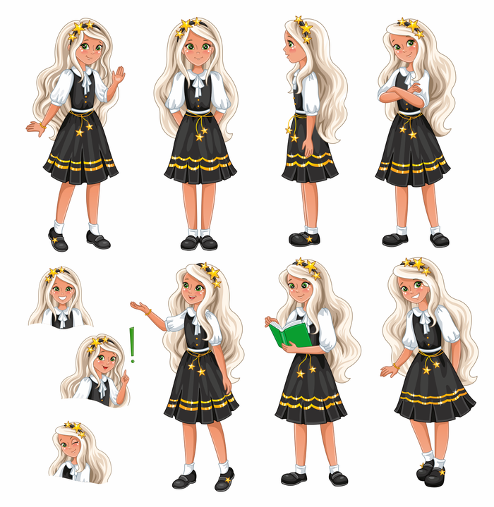 Персонаж для детского учебного пособия