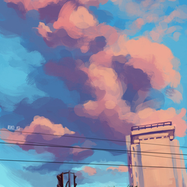 Закат и облака