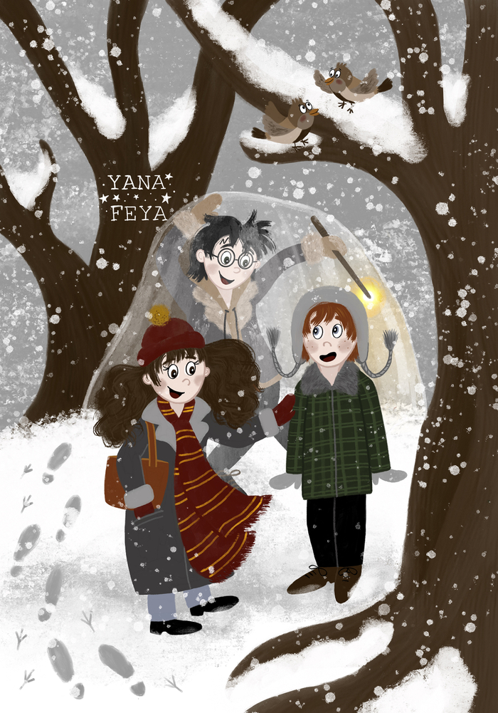 Зима в Хогвартсе