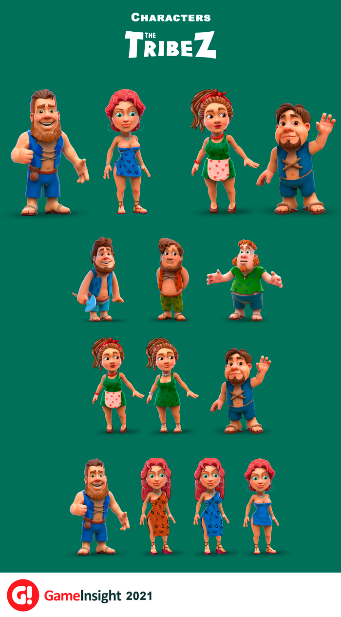 Персонажи "The Tribez"