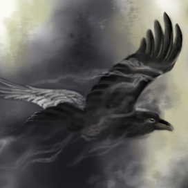 Летящий ворон