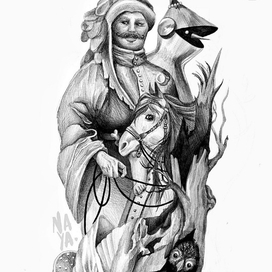 тату-эскиз в стиле Босха