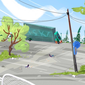 Фон для анимационного фильма