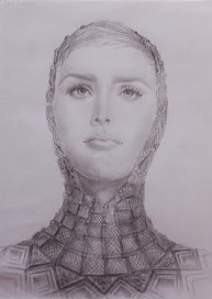 Model in Paco Rabanne