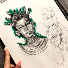 Иллюстрация к фешн брошюре 