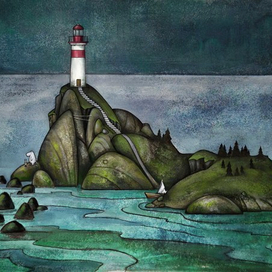  Иллюстрация к рассказу "Папа и море"