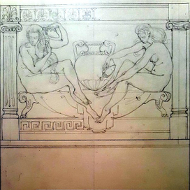 Эскиз декоративного панно