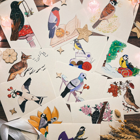 Открытки с птицами