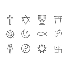 Набор иконок на тему религии