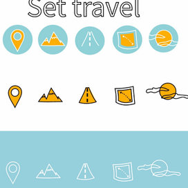 Сеты иконок на различные темы 