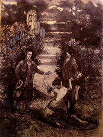 Сцена в Павловске,объяснение в ночи.